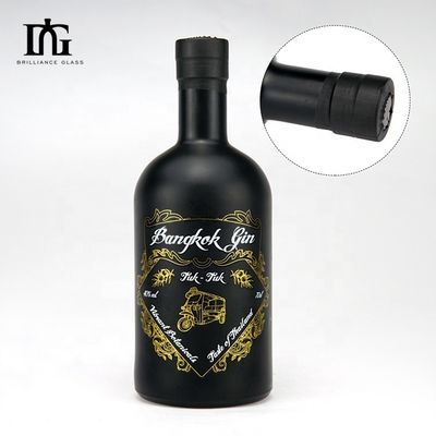 500 ml 700 ml 750 ml 1000 ml Boston ronde flint glasfles voor vodka whisky liefhebbers