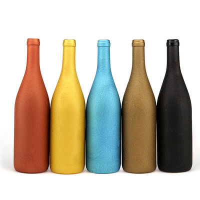 Persoonlijke matte glas wijnfles 750ml 50cl 75cl voor ronde glazen vodka drank