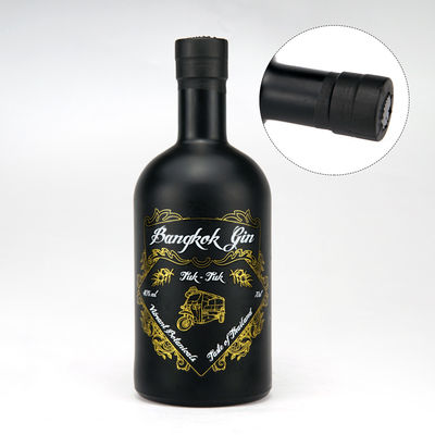 Op maat gemaakte 500 ml Bordeaux Vodka glazen fles met verfoppervlak