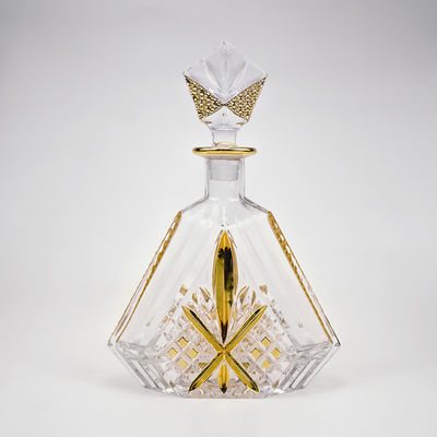 500 ml/700 ml/750 ml capaciteit zware whisky glasfles met aanvaardbaar klant logo