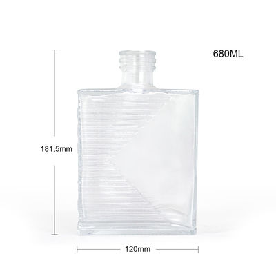 500 ml Modern Decal Crafts Gin fles Glas voor drankjes en dranken OEM/ODM Acceptabel