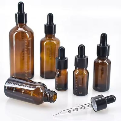 15 ml 50 ml huidverzorging Verpakking Essentiële olie dropper Glasfles voor olie aangepast logo
