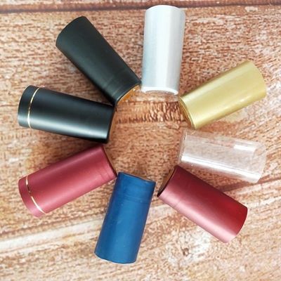 Plastic Aluminium Cap Transparent PVC Hitte Shrinkable Cover voor glazen fles