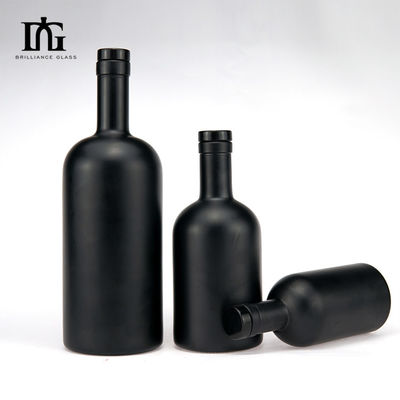 OEM/ODM Acceptabel Classic Shape Gin Rum Glasfles met Houten Kap 500ml 750ml