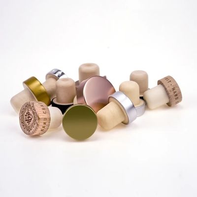 Op maat gemaakte houten en rubberen wijnstoppers OEM/ODM voor flesverzegelplug