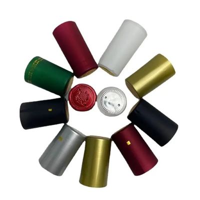 Op maat gemaakte PVC-necking tape glasflesshrink cap voor drankverpakkingsoplossingen