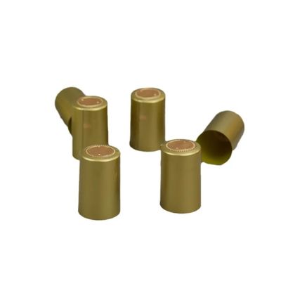 Op maat gemaakte PVC-necking tape glasflesshrink cap voor drankverpakkingsoplossingen