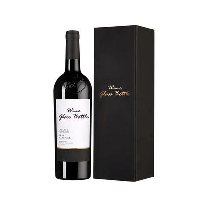 Op maat gemaakte bestelling geaccepteerd enkele fles herbruikbare cadeaubon met krokodilgraan Pu leer