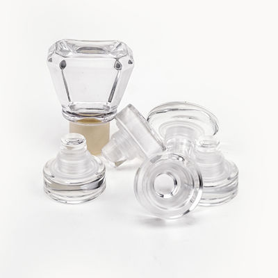 Custom logo kristalglas kurkstopper voor vodka tequila whisky fles vrijgegeven