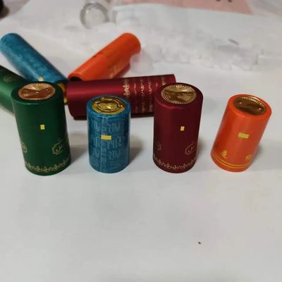 Op maat gemaakte PVC-necking tape glasflesshrink cap voor drankverpakkingsoplossingen