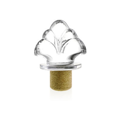 Custom logo kristalglas kurkstopper voor vodka tequila whisky fles vrijgegeven
