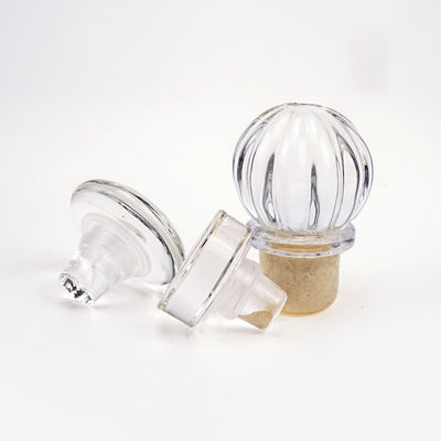 Custom logo kristalglas kurkstopper voor vodka tequila whisky fles vrijgegeven