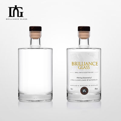 OEM/ODM Acceptabele glazen fles voor gedistilleerde dranken 500 ml 750 ml rum vodka whisky gin fles