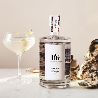OEM/ODM Acceptabele glazen fles voor gedistilleerde dranken 500 ml 750 ml rum vodka whisky gin fles