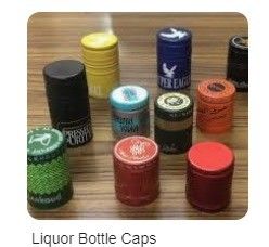Plastic Aluminium PVC Warm Shrinkable Wraps Film voor ronde vorm Custom Whiskey Flask