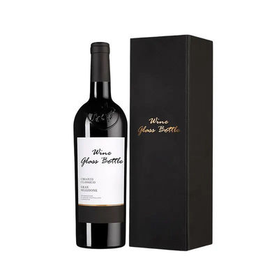 Kartonnen verpakking voor whiskywijn/waterfles geschenkdoos met aangepaste Eva binnenin