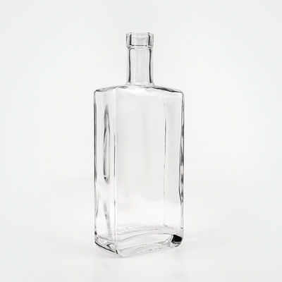 OEM/ODM Acceptabel 50ml 100ml 200ml 500ml Vierkant Wijn Glasfles Voor Brandy Vodka Whisky