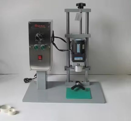 DDX-450 handmatige semi-automatische glazen aluminium fleskap spiraal afdichtmachine voor gebruik