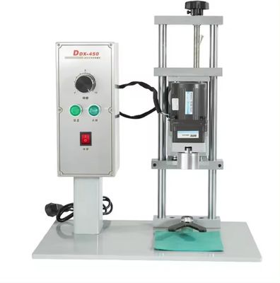 DDX-450 handmatige semi-automatische glazen aluminium fleskap spiraal afdichtmachine voor gebruik
