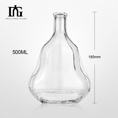 Handwerk Custom Unieke Glas Violin Fles Nordic Twisted Liquor Flessen 500ml 1000ml