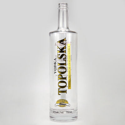 750 ml 700 ml Chicago Style glas wijnfles met houten kurkdop en aangepast logo