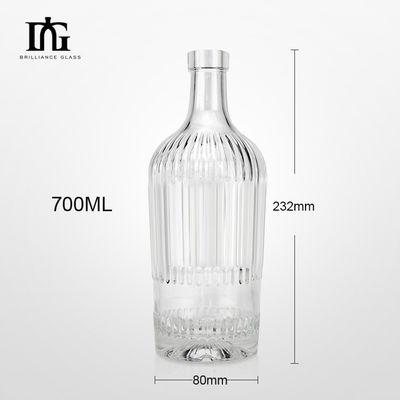 Glazuurglasfles 500 ml 700 ml 750 ml voor wodka whisky rum brandy gin tequila