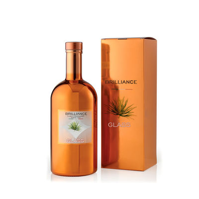 Flint Glass Matte Black 500ml/700ml/750ml Leeg Rond Vodka Spirit Whisky Gin Liquor Fles met kurk