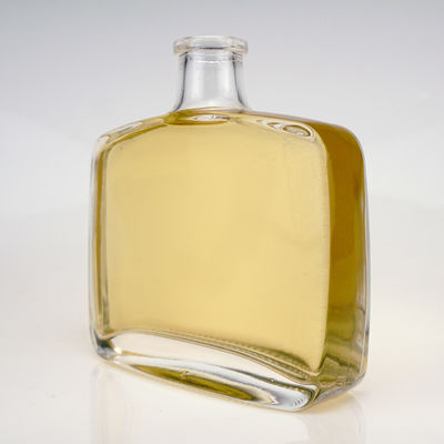 High Flint Square Clear 500ml Glas Vodka Gin Rum Tequila Fles voor OEM/ODM