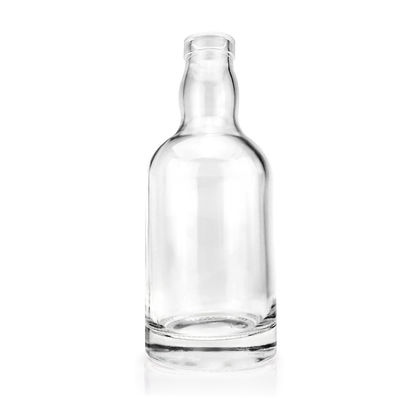 Gepersonaliseerde logo vorm sluiting 750 ml lege unieke glazen fles voor drank met dop
