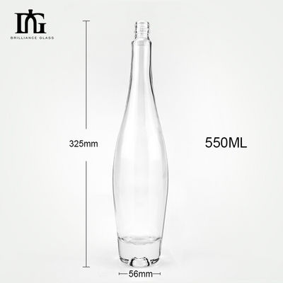550 ml glazen fles voor Whisky Brandy Vodka OEM/ODM Acceptabel en graverend oppervlak