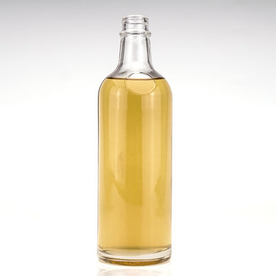 Doorzichtige glazen drankfles met schroefdeksel Capaciteit 500 ml/750 ml/1L Kraagmateriaal Glas