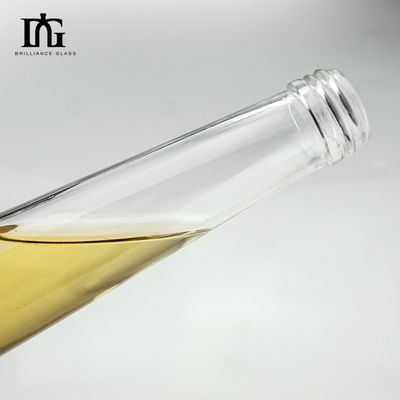 Acceptabel klant logo lange nek vodka glazen fles 300 ml 500 ml van kristal glas