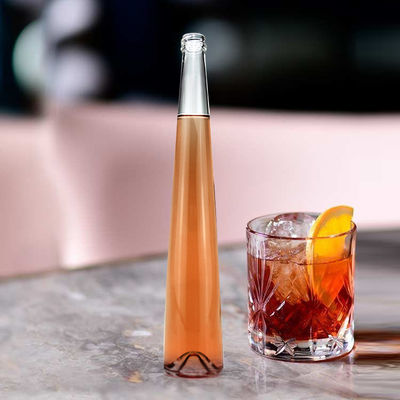 Acceptabel klant logo lange nek vodka glazen fles 300 ml 500 ml van kristal glas
