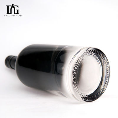Glaskraag Gravie Half Spray Korte ronde wodkafles met kurk afdichting Type