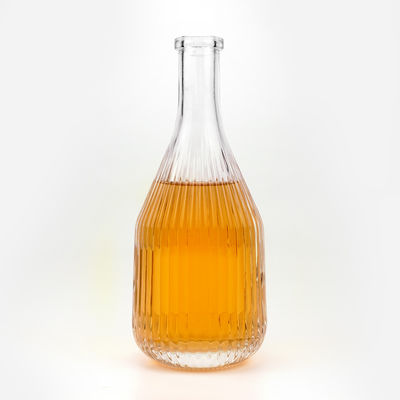 375 ml 450 ml ijswijnflessen glazen container met kurve voor dranken en gebogen patroon