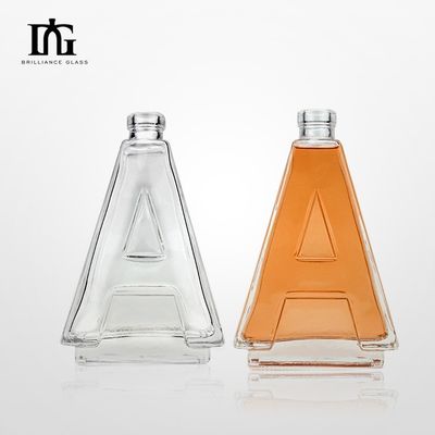 Koolhoudende dranken Fancy 500 ml glazen fles Een vierkant met acceptabele logo afdruk