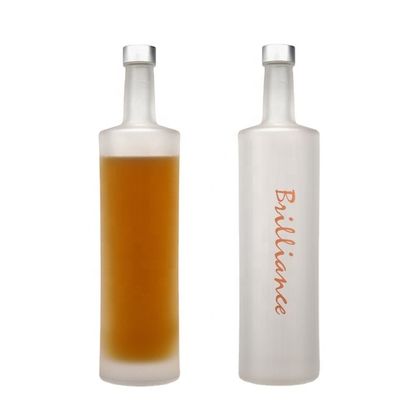 750 ml lange nek cilinder blauw gekleurd glas drank whisky vodka fles voor drank