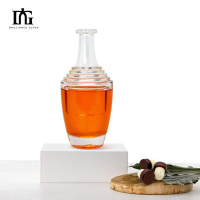 Custom 200ml unieke glasfles voor rum whisky vodka en kurk zegel