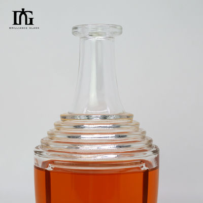 Custom 200ml unieke glasfles voor rum whisky vodka en kurk zegel