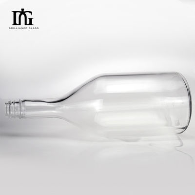 Vrij verkrijgbaar 750 ml 1000 ml 1750 ml vierkant glasfles met schroefdeksel Custom Spirits