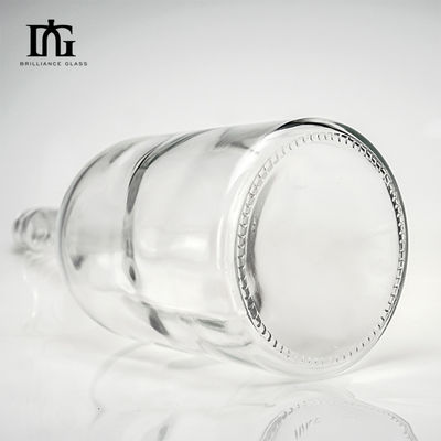 Vrij verkrijgbaar 750 ml 1000 ml 1750 ml vierkant glasfles met schroefdeksel Custom Spirits