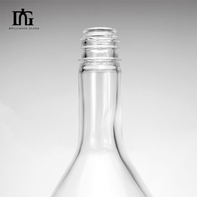 Vrij verkrijgbaar 750 ml 1000 ml 1750 ml vierkant glasfles met schroefdeksel Custom Spirits
