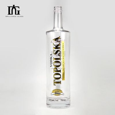 Industriële dranken 750 ml vierkant glasfles met synthetische kurk