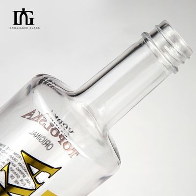 Industriële dranken 750 ml vierkant glasfles met synthetische kurk