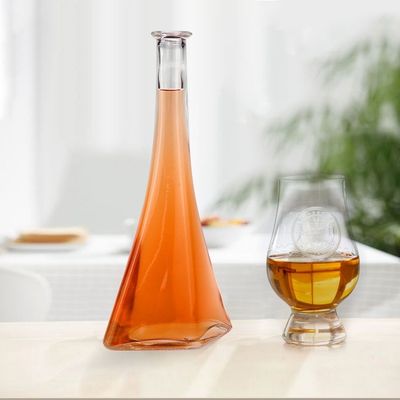 Korkschroef met beide doppen, lange nek, glasfles voor vodka, brandy, whisky, 700 ml, 750 ml, 1000 ml