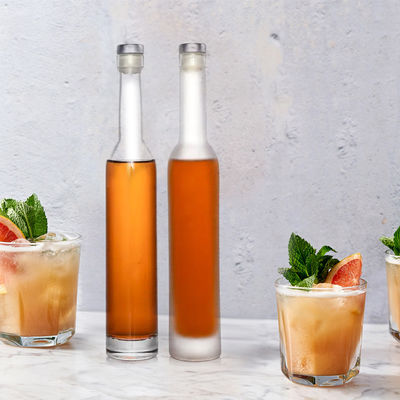 Vervaardiging van moderne glazen flessen Whisky 350 ml Tequila voor industriële dranken
