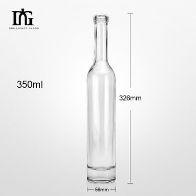 Vervaardiging van moderne glazen flessen Whisky 350 ml Tequila voor industriële dranken