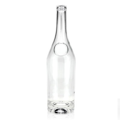 Liquor en dranken 700 ml kurkstopper doorzichtige glazen fles voor brandy vodka spirit