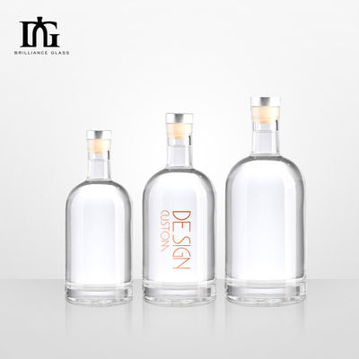 Kraag en carrosserie materiaal Glas 350 ml heldere Nordic glasfles met schroefdeksel