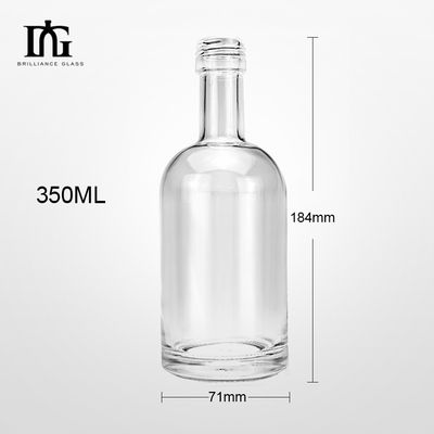 Kraag en carrosserie materiaal Glas 350 ml heldere Nordic glasfles met schroefdeksel